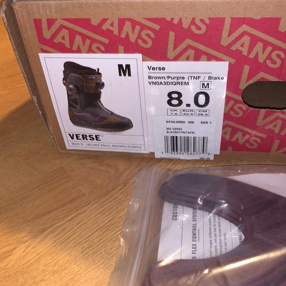 NIB The North Face x Vans - Verse Snowboard Boots - Picture 6 of 16